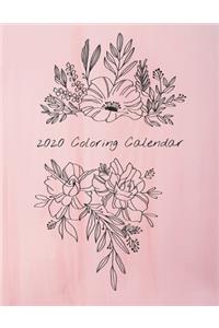 2020 Coloring Calendar