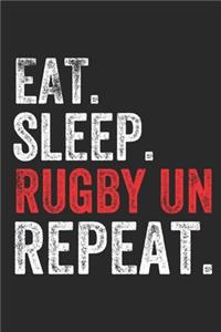 Eat Sleep Rugby union Repeat Sports Notebook Gift