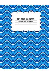 Dot Grid 100 Pages Composition Notebook