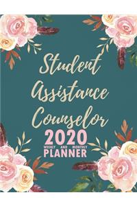 Student Assistance Counselor 2020 Weekly and Monthly Planner