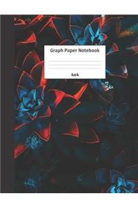 Graph Paper Notebook 4x4