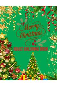 Merry Christmas Adult Coloring Book