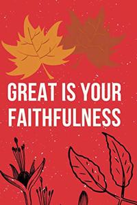 Great Is Your Faithfulness
