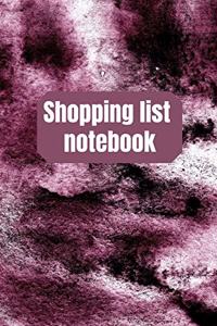 Shopping List Notebook