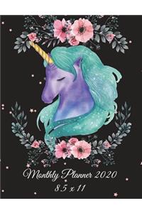Monthly Planner 2020 8.5 x 11