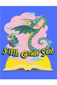 Fifth Grade Fun Dragon Composition Notebook