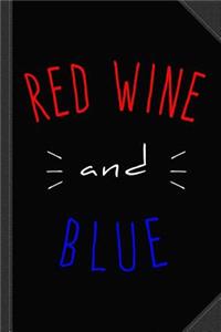 Red Wine and Blue Journal Notebook