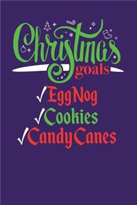 Christmas Goals Eggnog Cookies Candy Canes