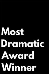Most Dramatic Award Winner
