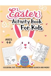Easter Activity Book For Kids Ages 4-8