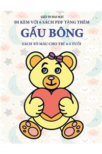 Sách tô màu cho trẻ 4-5 tuổi (Gấu bông)