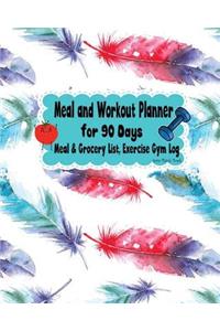 Meal and Workout Planner for 90 Days