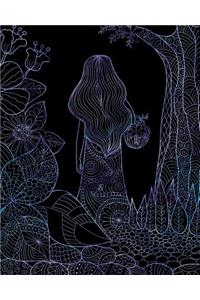 Bullet Journal Notebook Girl in the Woods 10