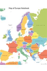 Map of Europe Notebook