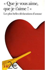 Que Je Vous Aime, Que Je