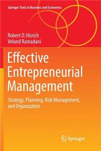 Effective Entrepreneurial Management