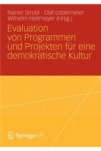 Evaluation Von Programmen Und Projekten Für Eine Demokratische Kultur