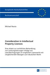 Consideration in Intellectual Property Licences