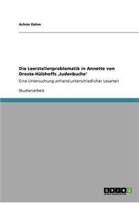 Leerstellenproblematik in Annette von Droste-Hülshoffs 'Judenbuche'