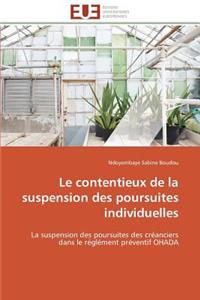 Le Contentieux de la Suspension Des Poursuites Individuelles