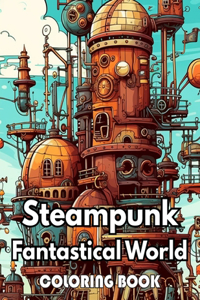 Steampunk Fantastical World Coloring Book