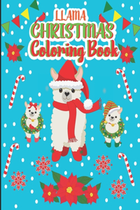 Llama Christmas Coloring Books