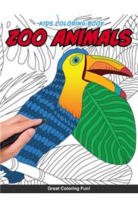 Zoo animals kids Coloring Book