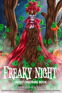 Adult Coloring Book Freaky Night