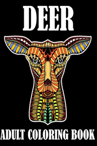 Deer Adult Coloring Book