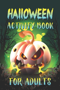 Halloween Activity Book For Adults