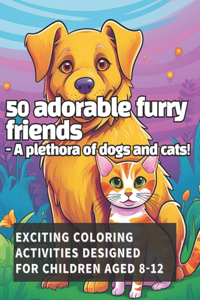 50 Dogs and Cats coloring book
