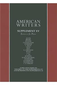 American Writers, Supplement XV