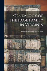 Genealogy of the Page Family in Virginia