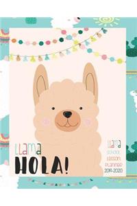 Llama Hola! Llama School Lesson Planner 2019- 2020