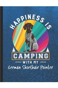 Happiness Is Camping With My German Shorthair Pointer