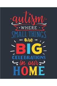 Autism Where Small Things Are Big Celebrations in Our Home