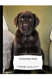 Chocolate Lab Composition Notebook