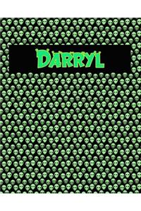 120 Page Handwriting Practice Book with Green Alien Cover Darryl