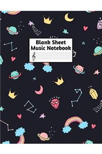 Blank Sheet Music Notebook