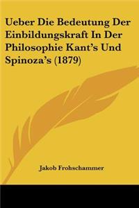 Ueber Die Bedeutung Der Einbildungskraft in Der Philosophie Kant's Und Spinoza's (1879)