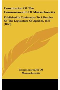 Constitution of the Commonwealth of Massachusetts