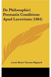 de Philosophici Poematis Conditione Apud Lucretium (1864)