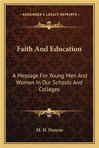 Faith And Education