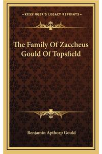 Family Of Zaccheus Gould Of Topsfield