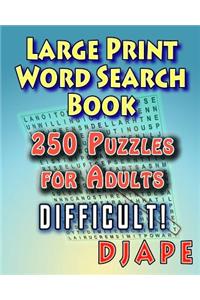 Large Print Word Search Book