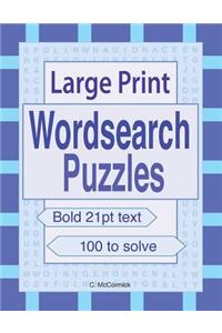 Large Print Wordsearch Puzzles