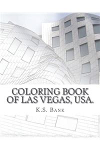 Coloring Book of Las Vegas, USA.