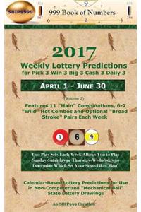 2017 Weekly Lottery Predictions for Pick 3 Win 3 Big 3 Cash 3 Daily 3