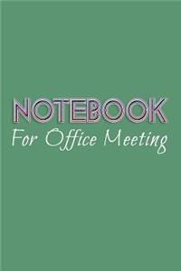Notebook For Office Meeting