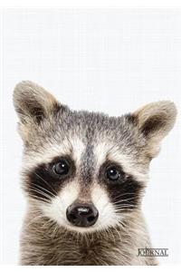 Raccoon Animal Journal 7x10 inch 102 Page Line Notebook/Diary
